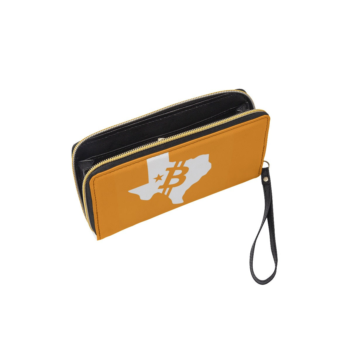 Long Wallet With Black Hand Strap