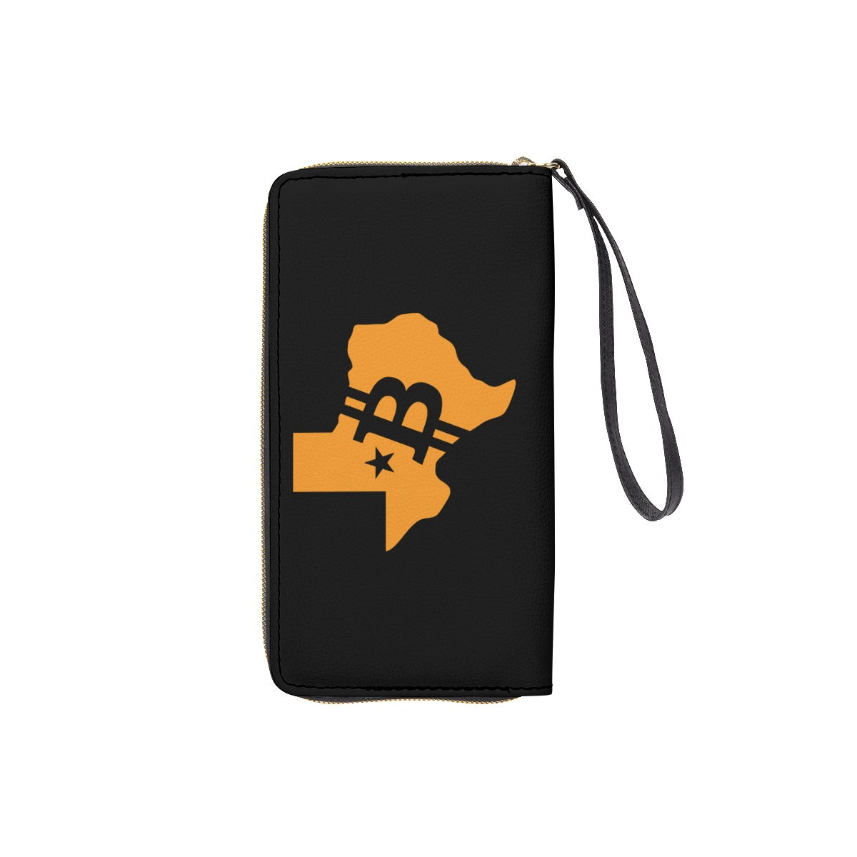 Long Wallet With Black Hand Strap