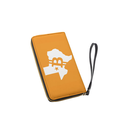 Long Wallet With Black Hand Strap