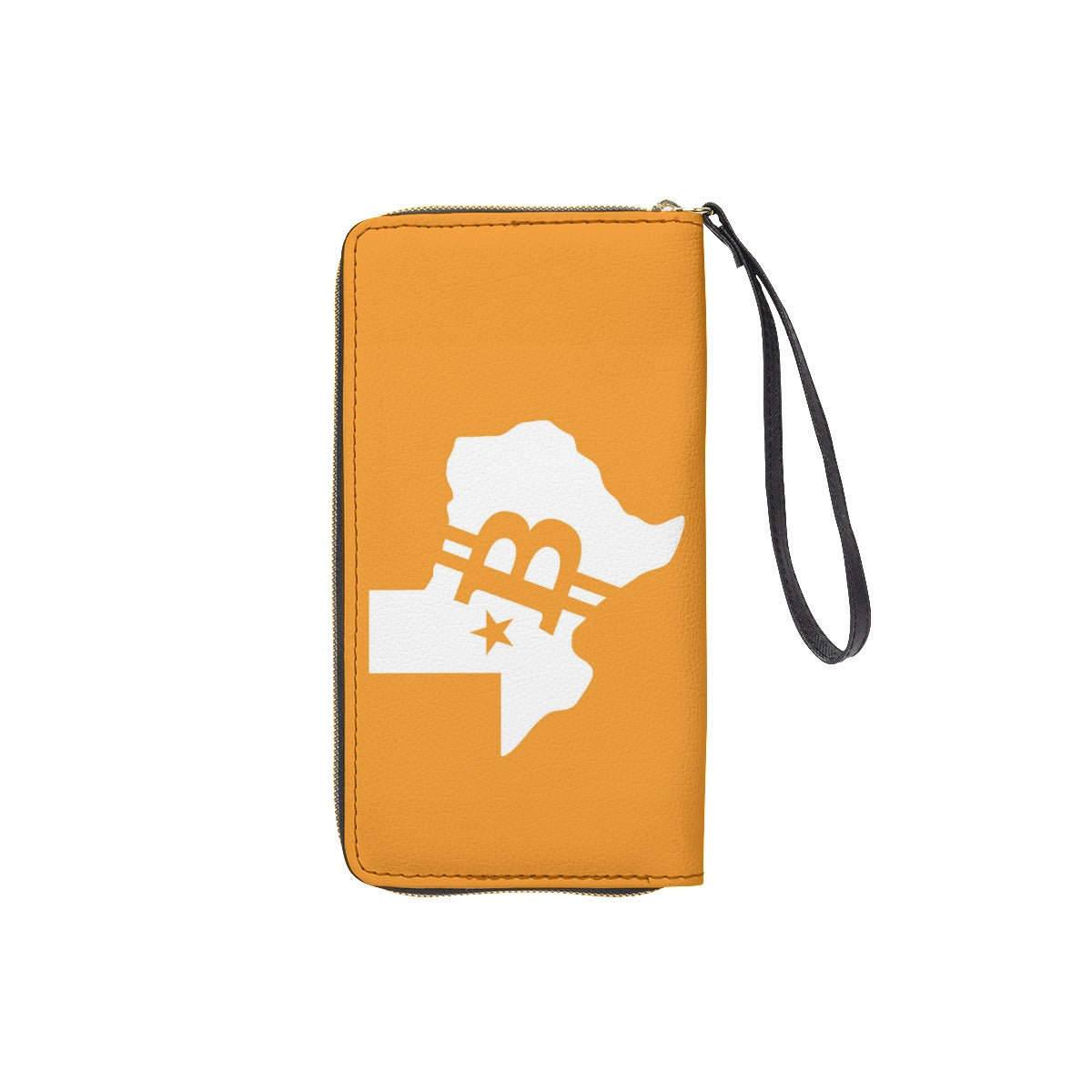 Long Wallet With Black Hand Strap