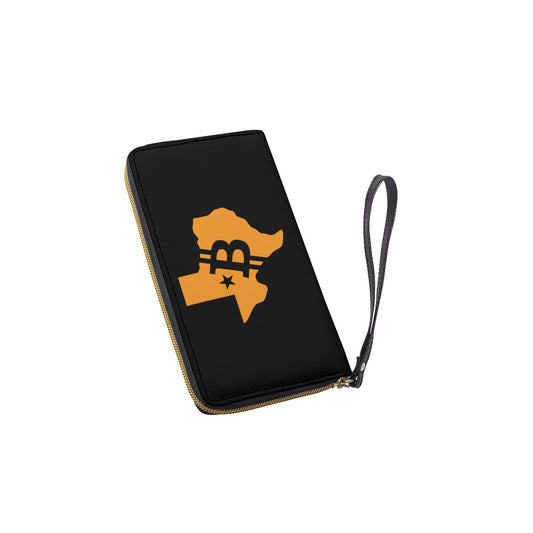 Long Wallet With Black Hand Strap