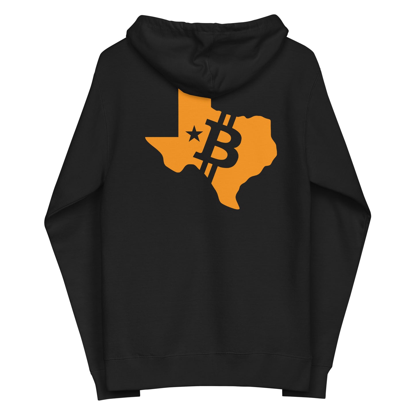 Unisex fleece zip up hoodie