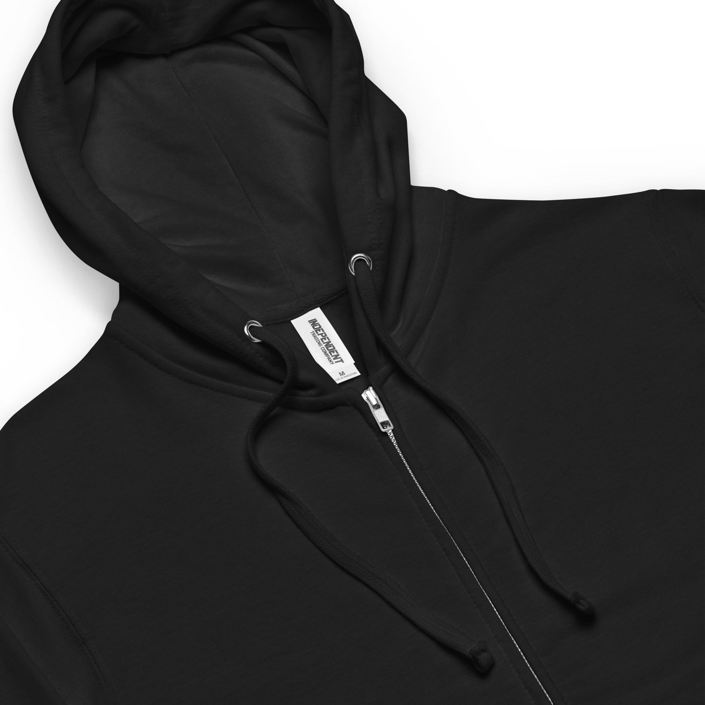 Unisex fleece zip up hoodie