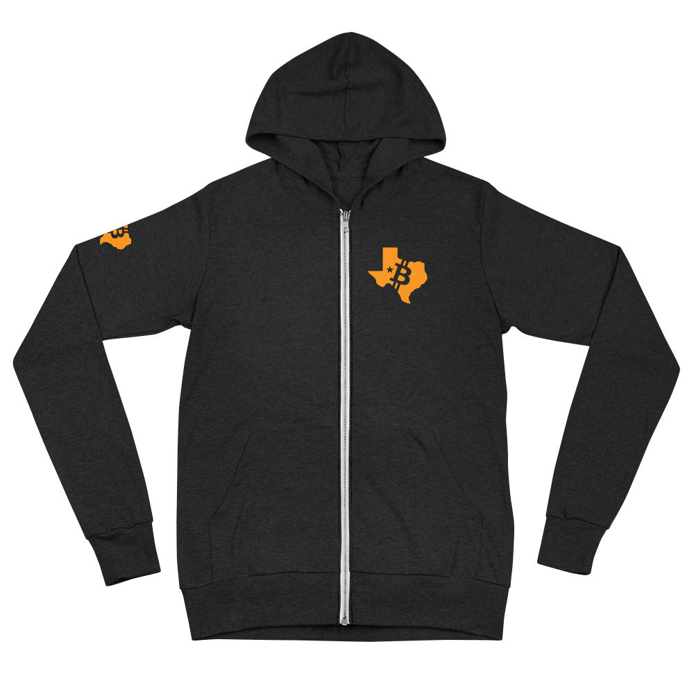 Unisex Orangepill Texas zip hoodie