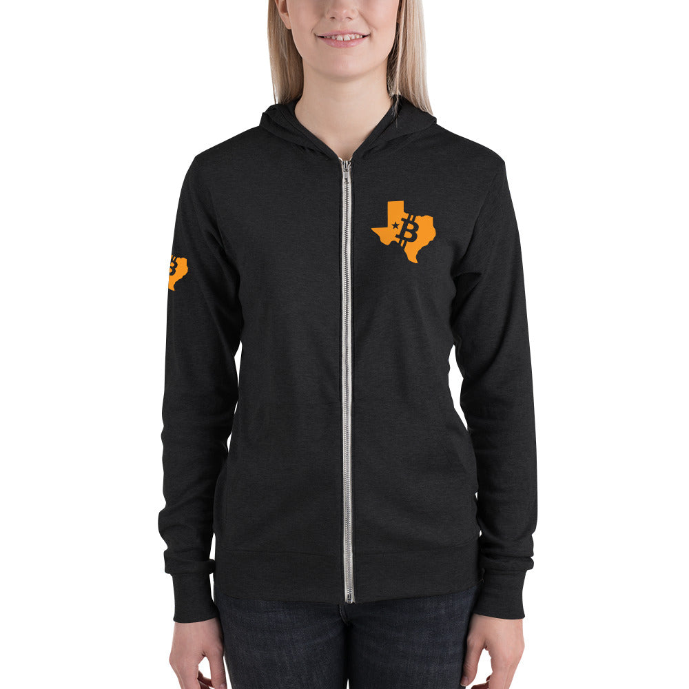 Unisex Orangepill Texas zip hoodie