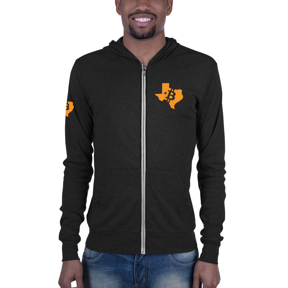Unisex Orangepill Texas zip hoodie