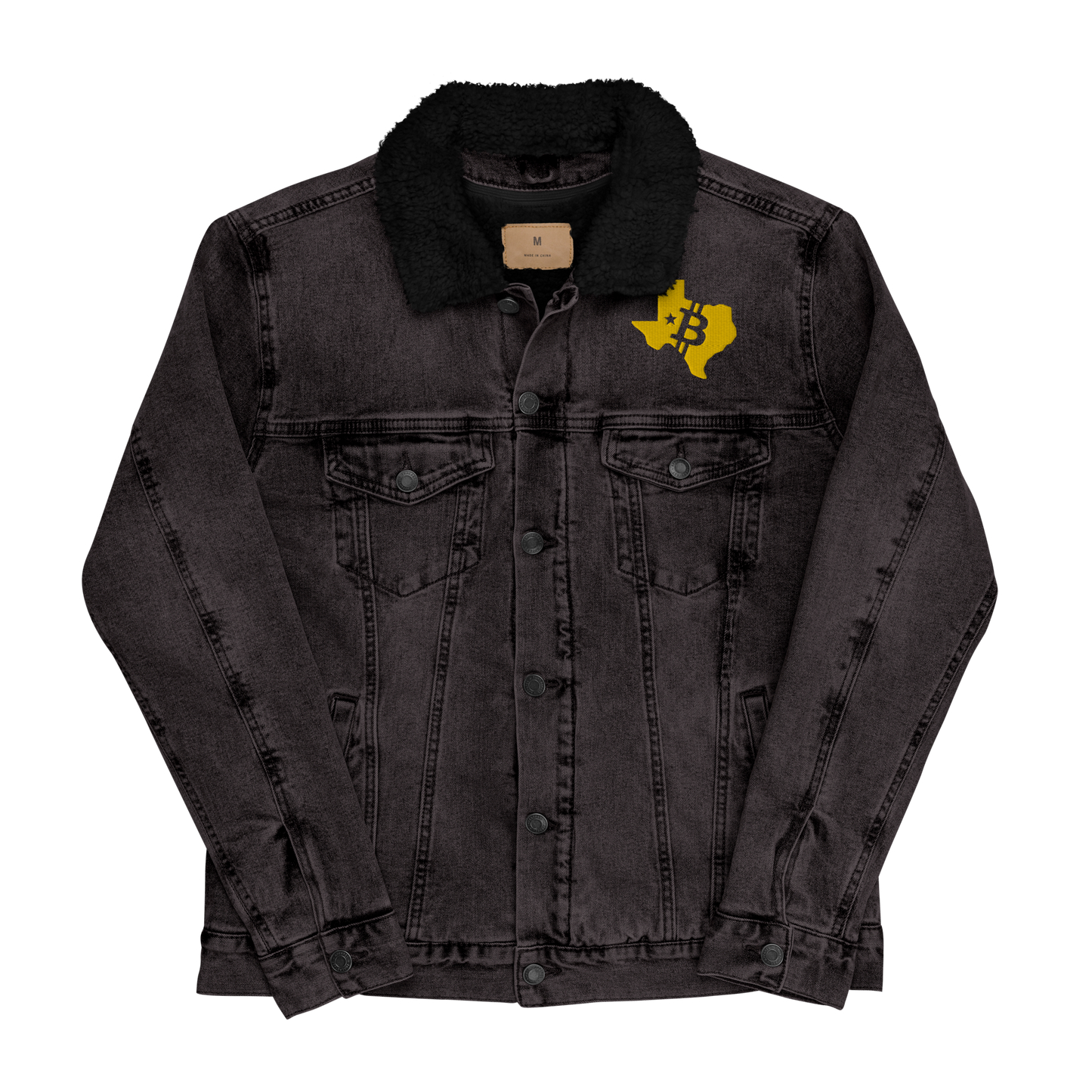 Unisex denim sherpa jacket