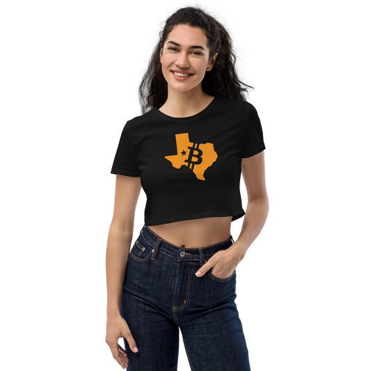 Orangepill Texas Logo Organic Crop Top